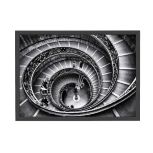black-and-white-staircase-canvas-print